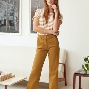 Everlane Mustard Straight Leg Jeans